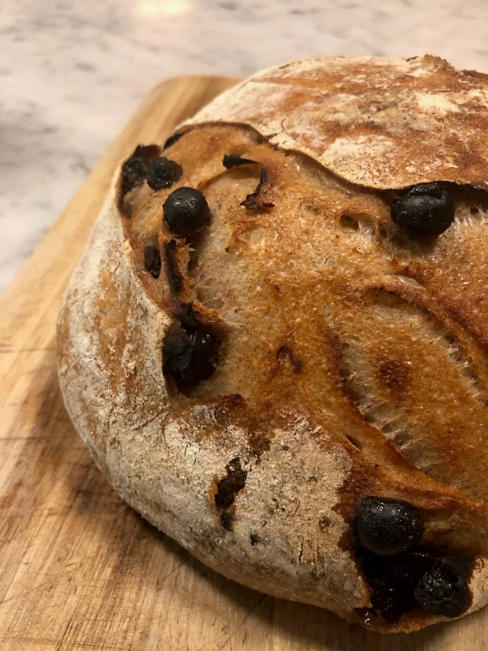 Port Soaked Raisin Sourdough