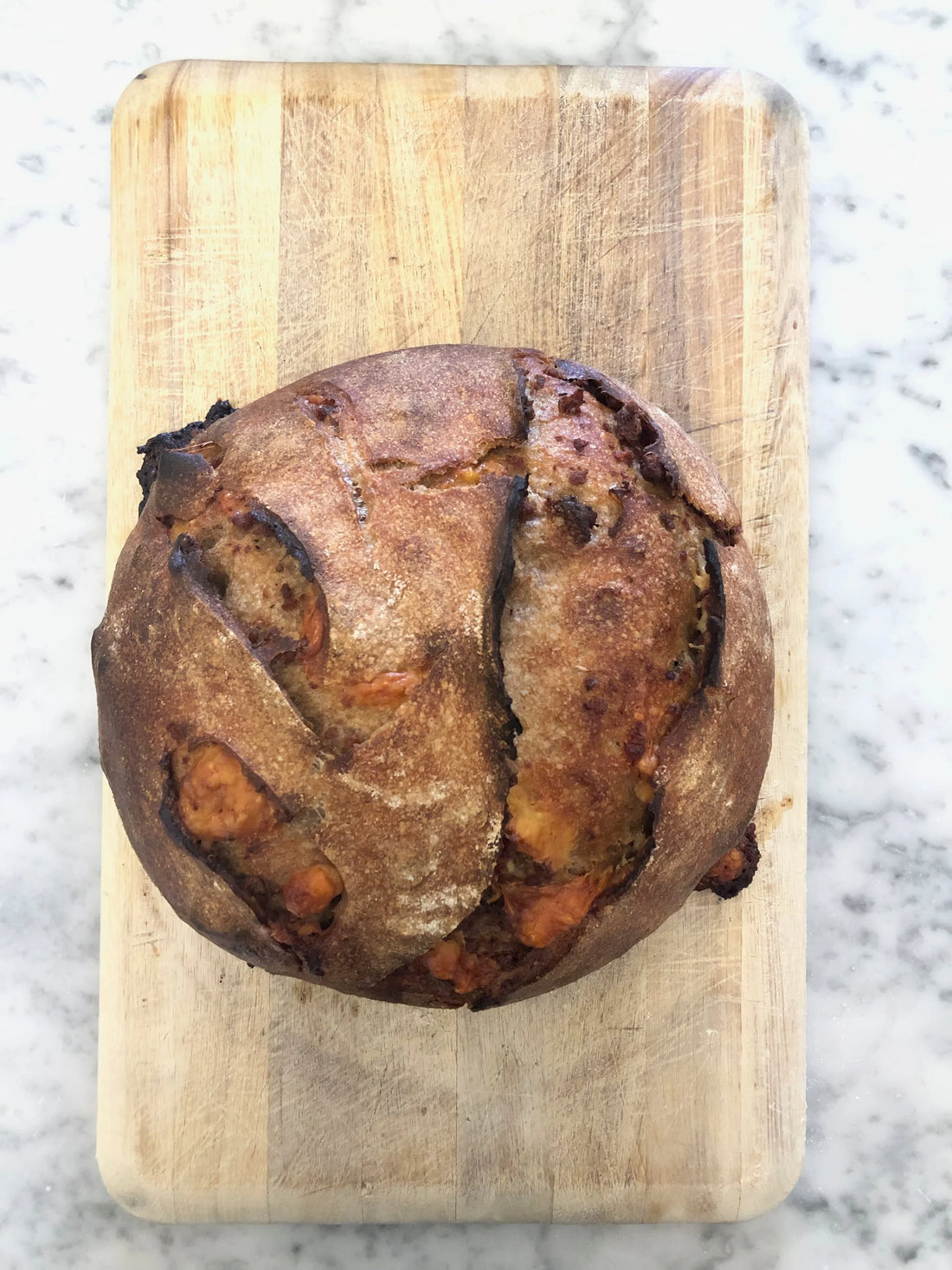 Sock Sausage + Cheddar Sourdough